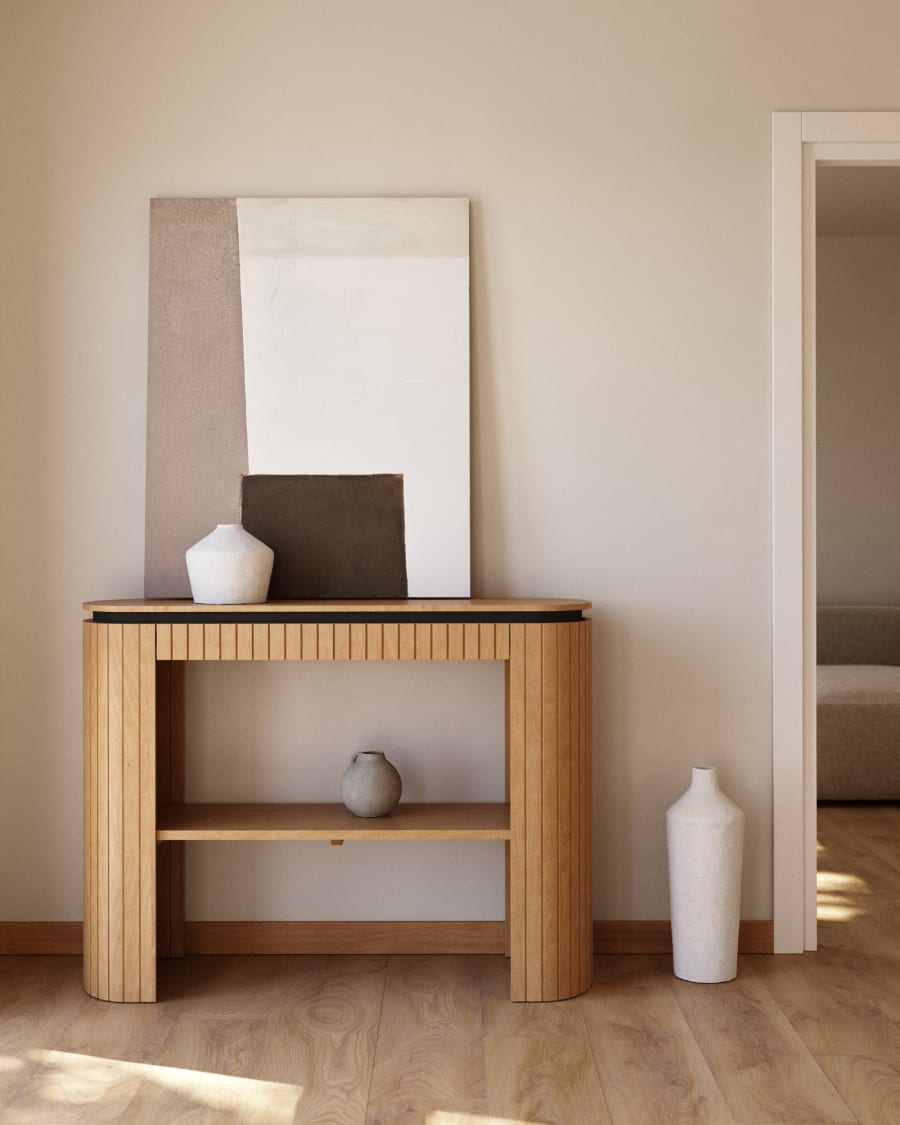 Moderne Japandi consoletafels