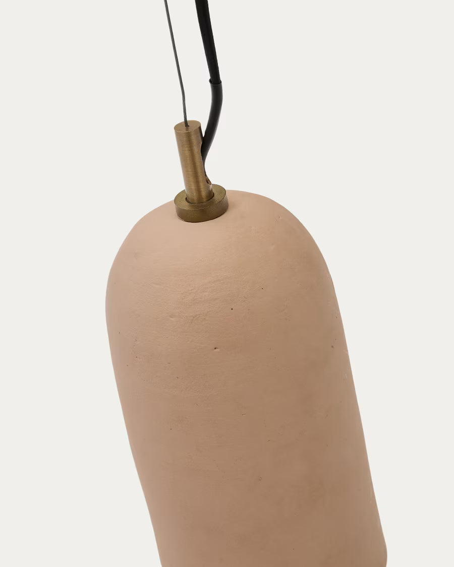 Japandi terracotta hanglamp