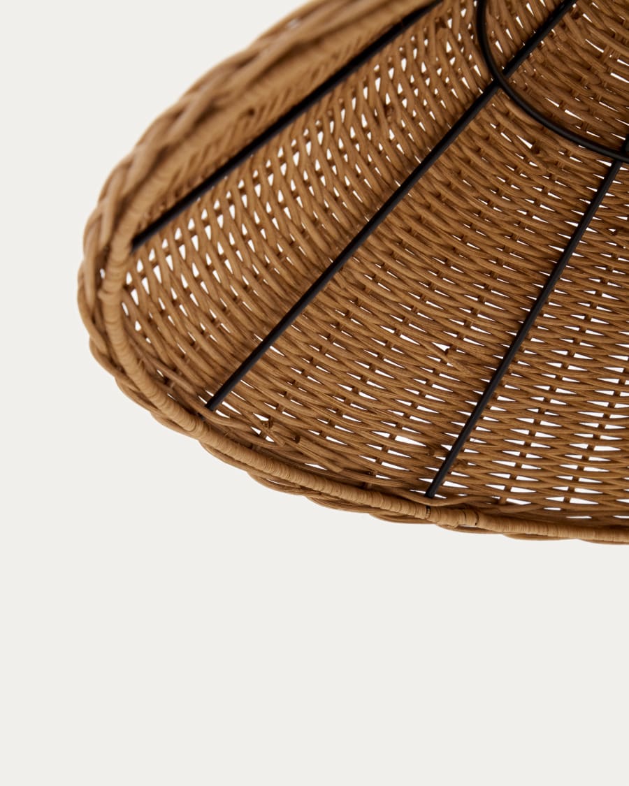 Japandi rotan vloerlamp