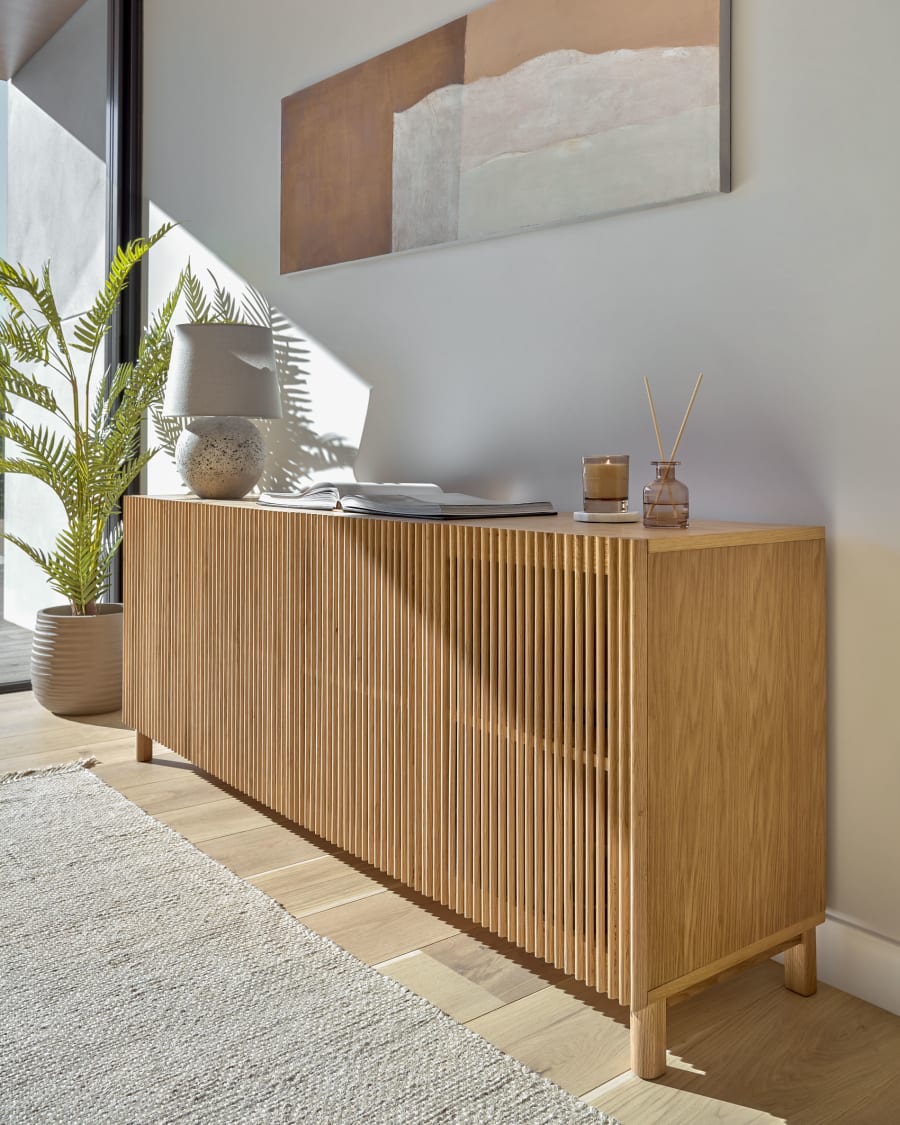 Japandi massief eikenhouten dressoir