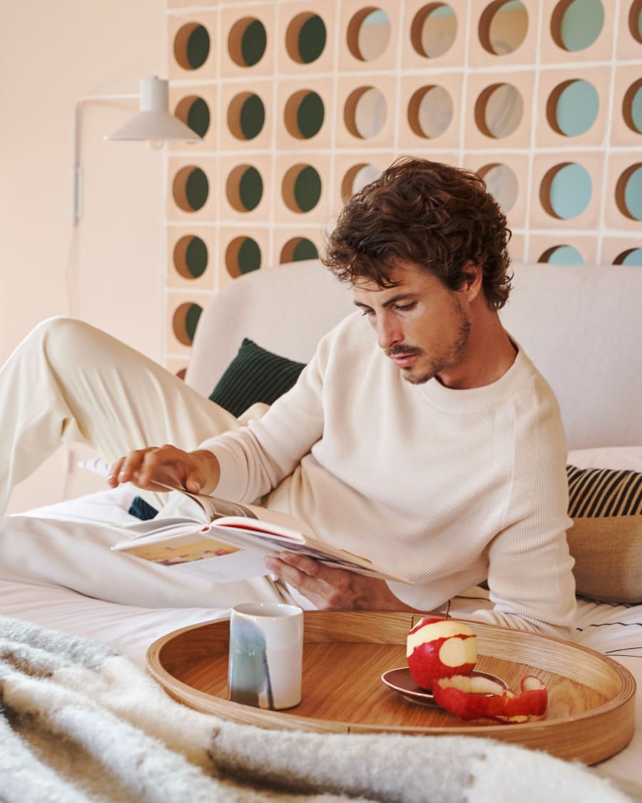 Rond Japandi nachtkastje