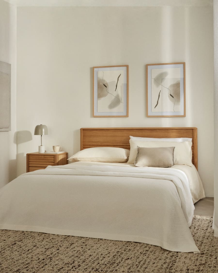 Japandi houten bedframe