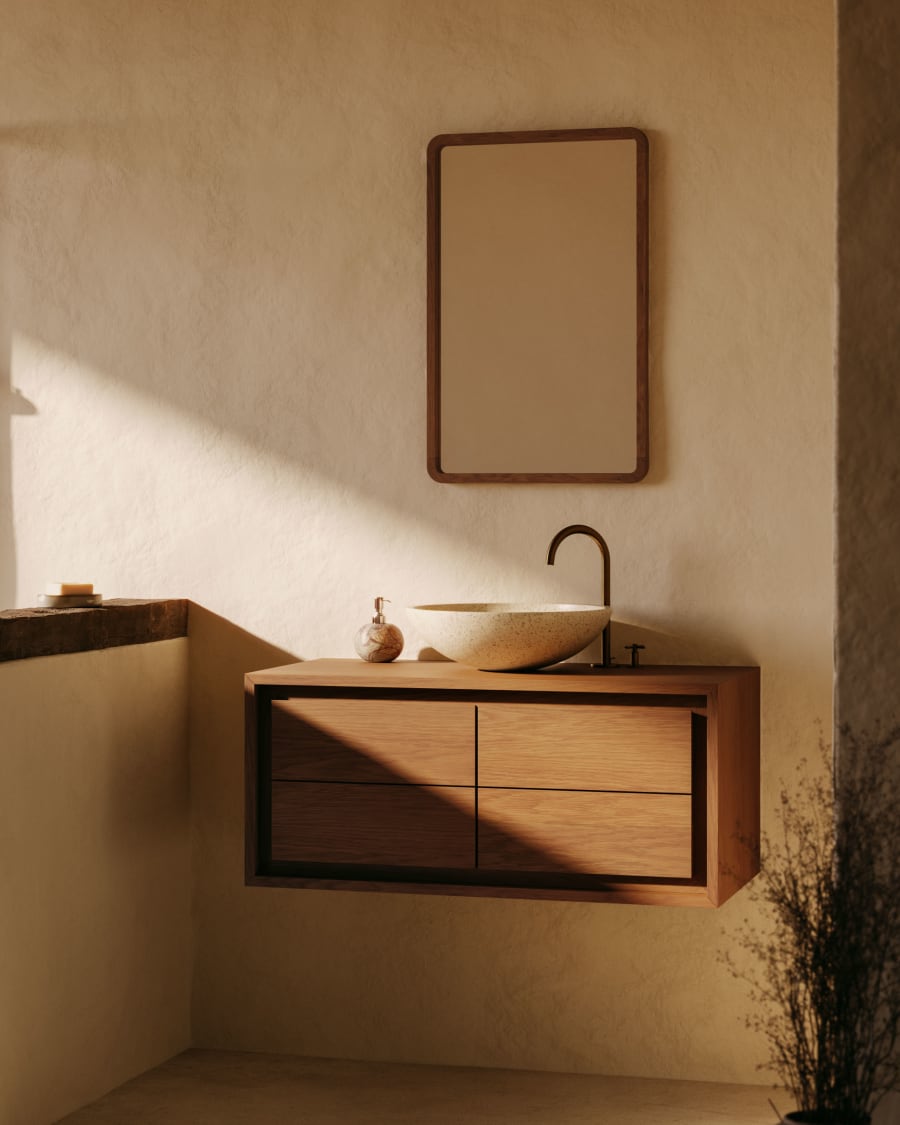 Badkamer Japandi spiegel