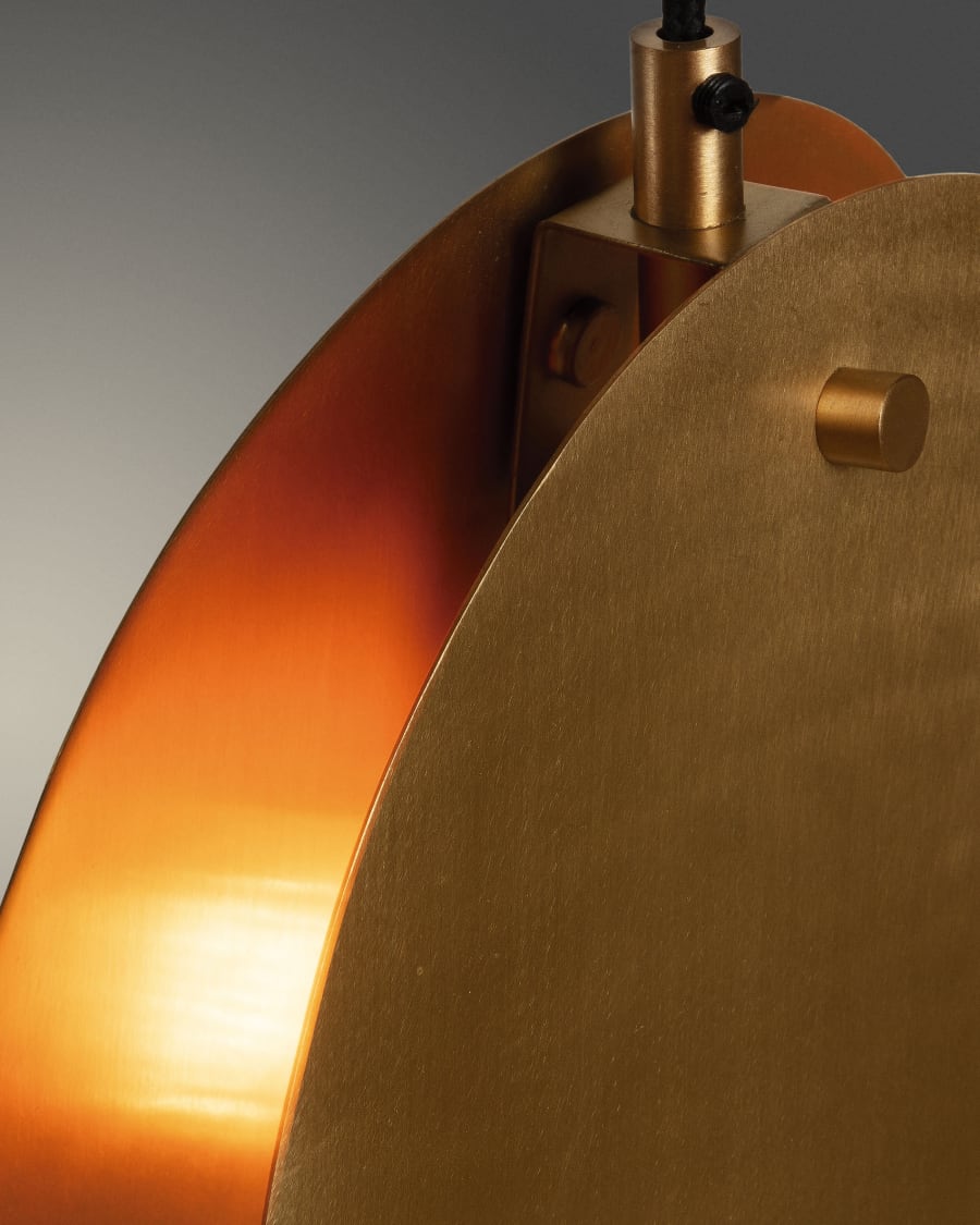 Japandi messing hanglamp