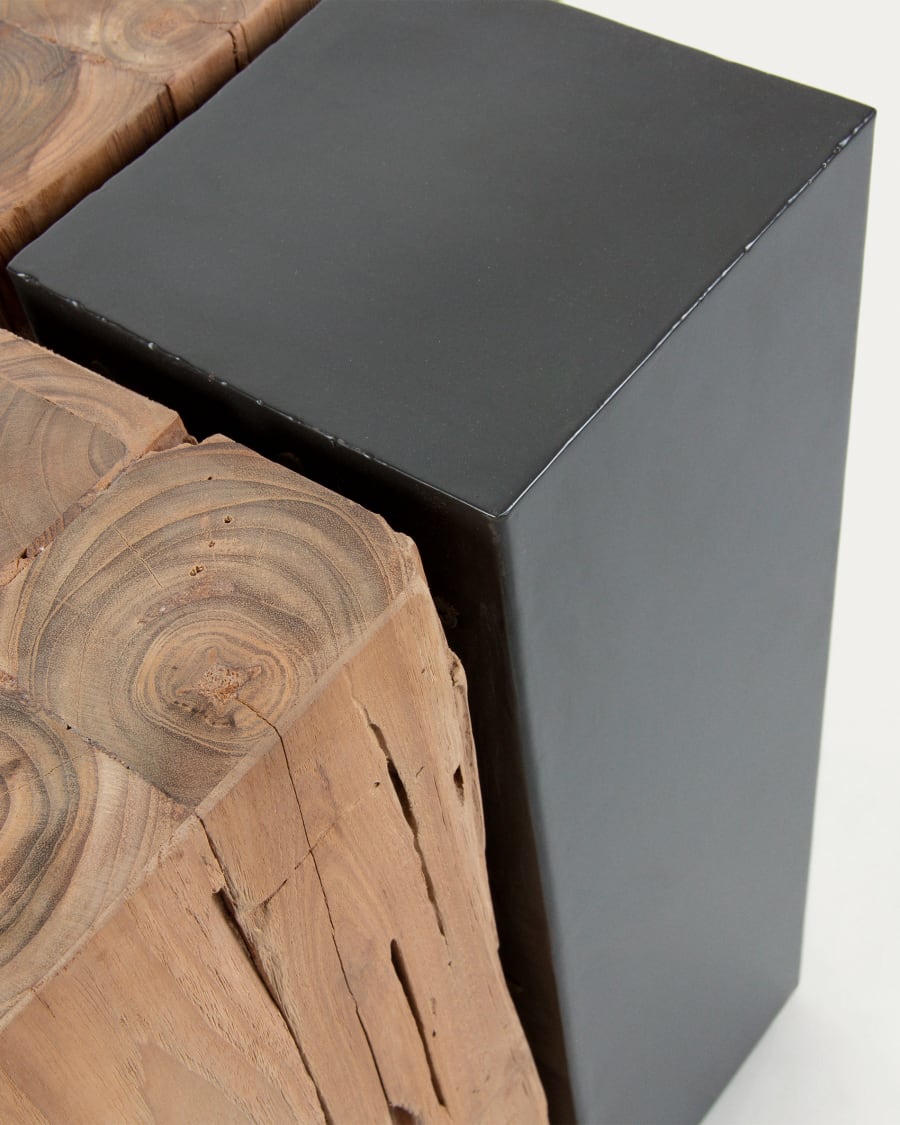 Japandi drijfhout nachtkastje