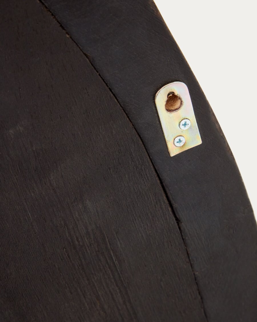 Zwarte Japandi spiegel