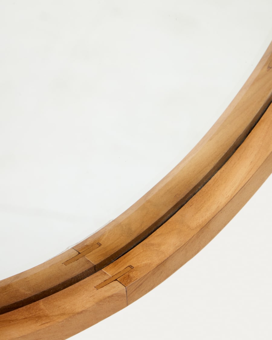 Ovale Japandi-spiegel