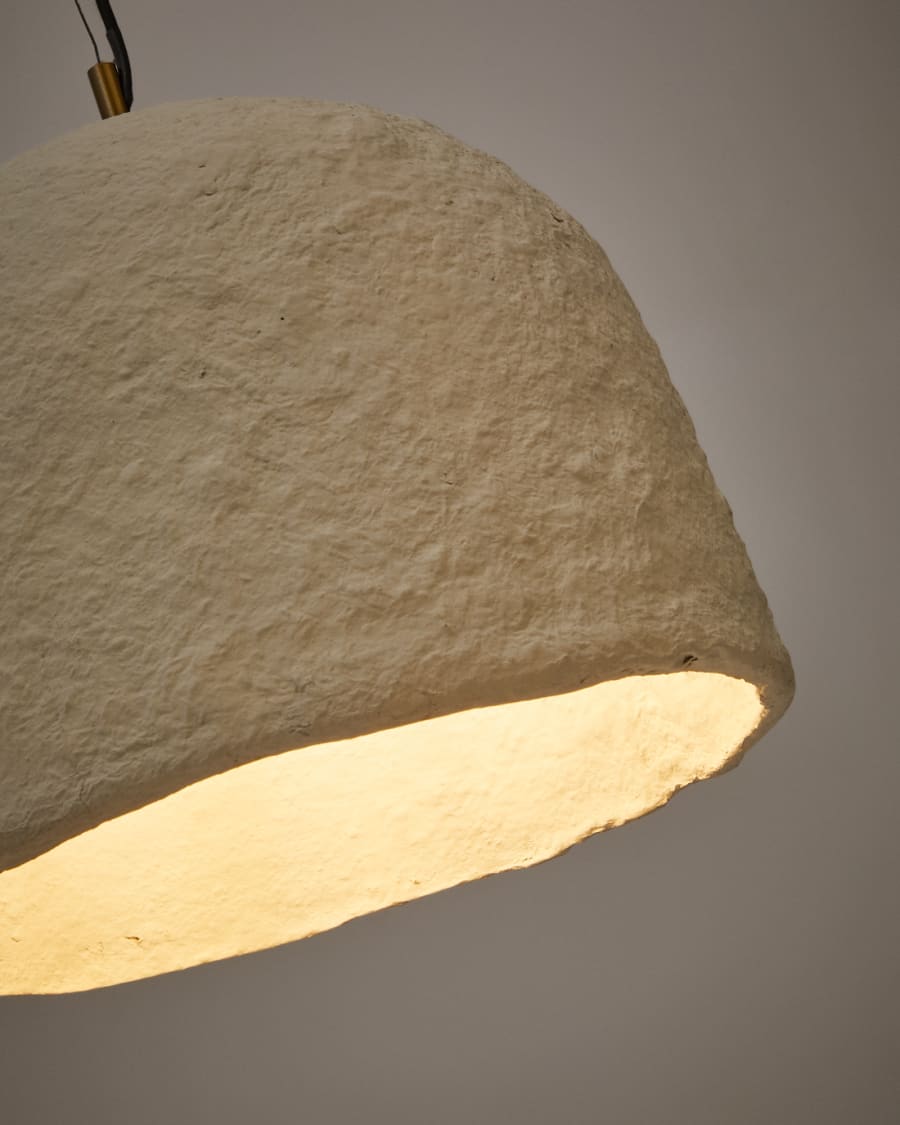 Witte Japandi hanglamp