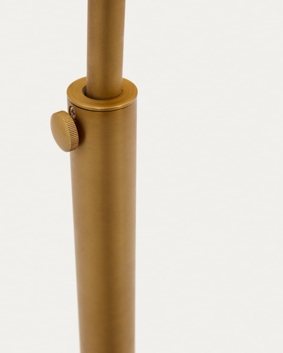 Japandi messing vloerlamp