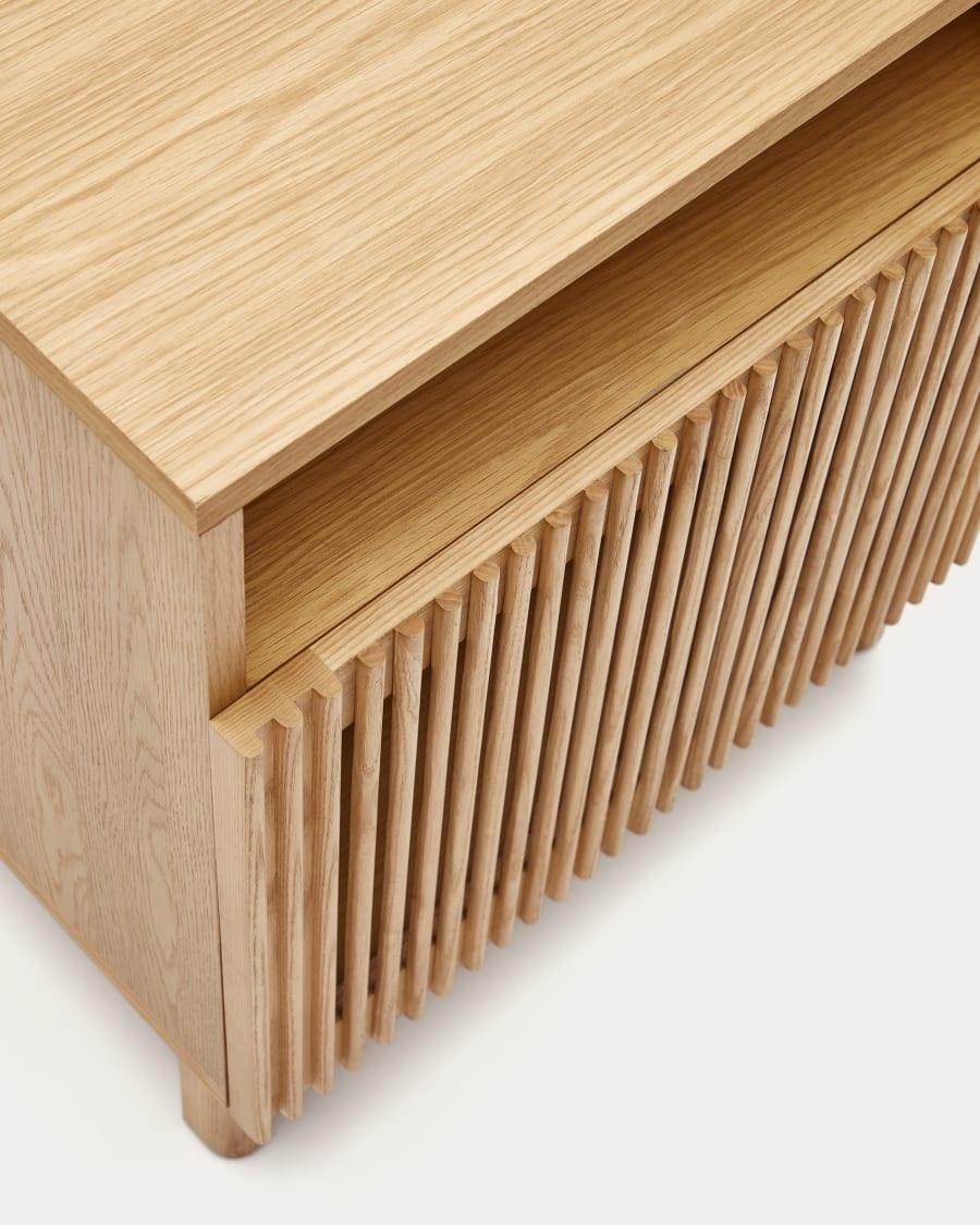 Japandi Lichthouten nachtkastje