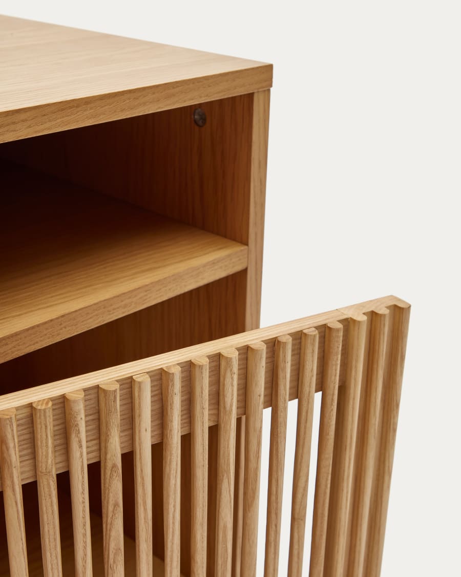 Japandi Lichthouten nachtkastje