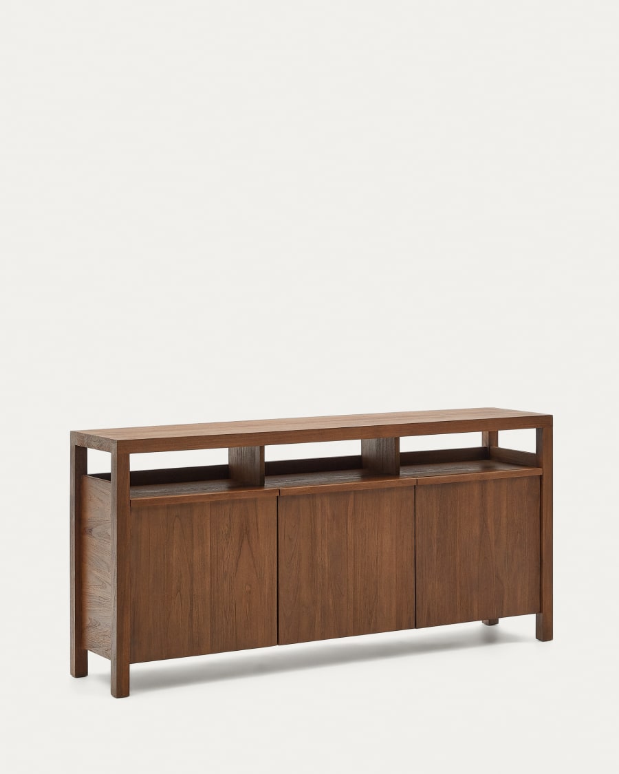 Japandi bruin houten dressoir