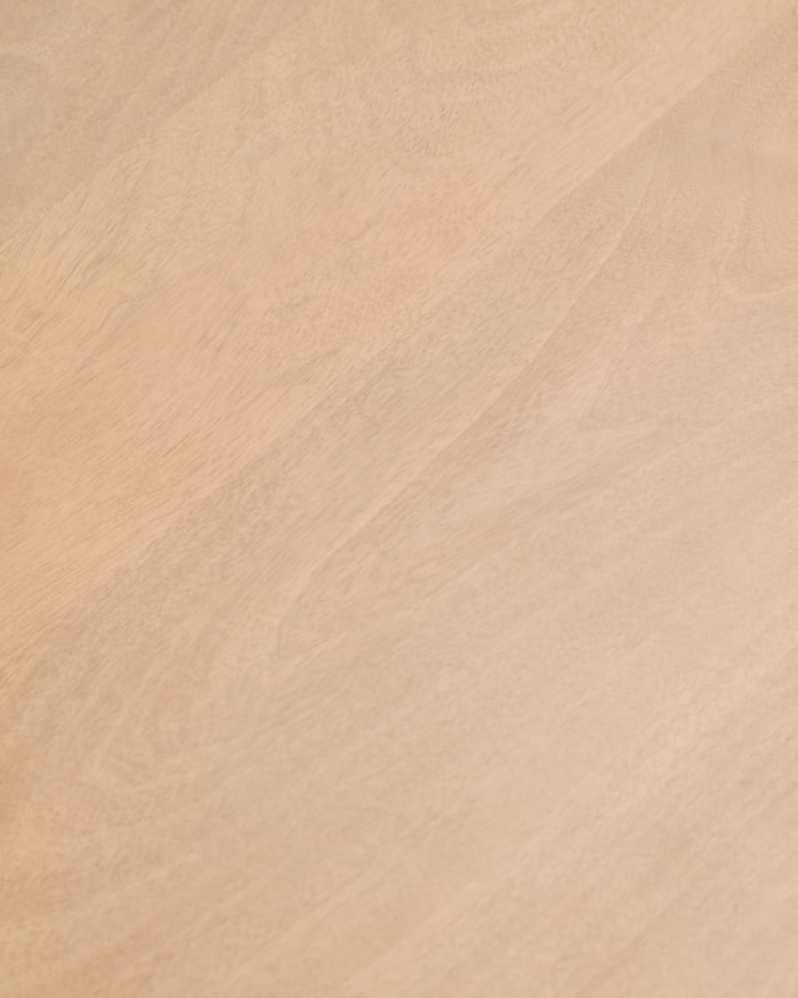 Japandi ronde houten bijzettafel