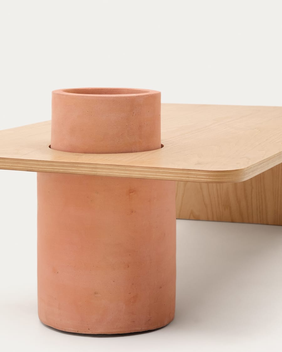 Japandi terracotta salontafel